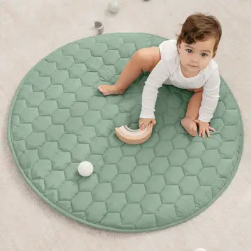 Premium Play Mat, Quilted Baby Mat For Floor By Comfy Cubs