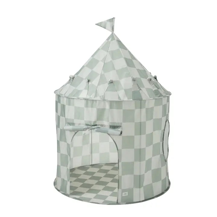 Kids Play Tent Castle with Recycled Fabric - Print